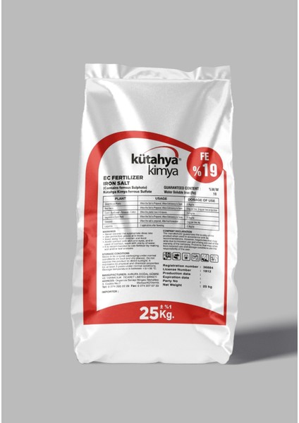 Demir Sülfat - 25KG