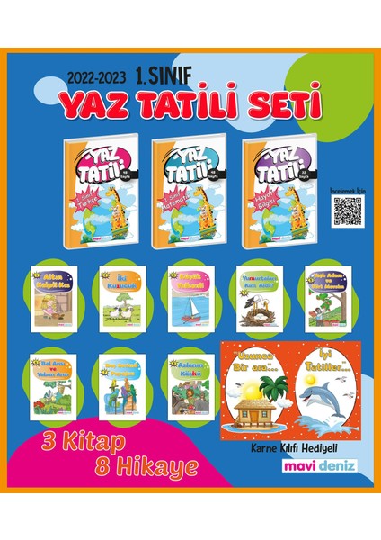 Mavi Deniz Yayınları 1. Sınıf Yaz Tatil Seti