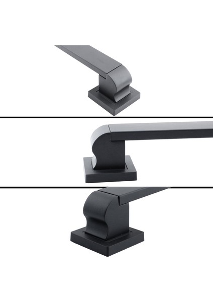 Bersel Çekme Kolu Çelik Kapı Dış Kapı Kolu Tutma Kulbu Siyah Kulp 40 cm