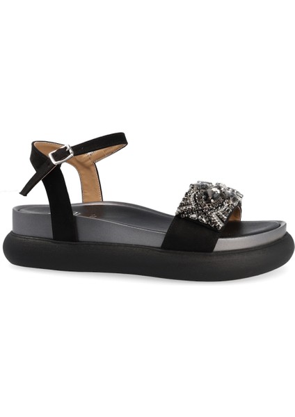 Kadın Sandalet 3A4695 Comart 4695 Camoscıo Nero