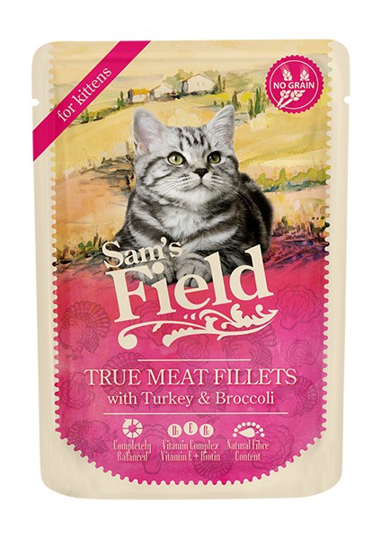 Sams Cat Pouch Kittens With Turkey/broccoli 85 G Skt: