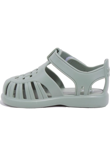 S10271 Tobby Solid Yeşil Ortopedik Günlük Erkek Çocuk Sandalet