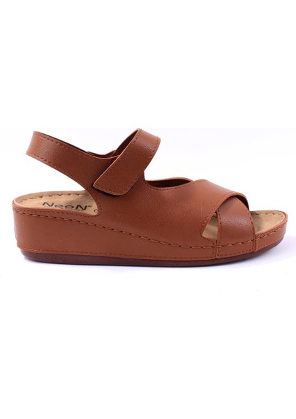 DZA37-1810 Taba Günlük Ortopedik Kadın Sandalet fiyatları
