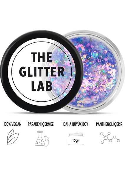 The Glitter Lab - Jel Formlu Parlak Glitter - Daisy Crazy  ~10 gr