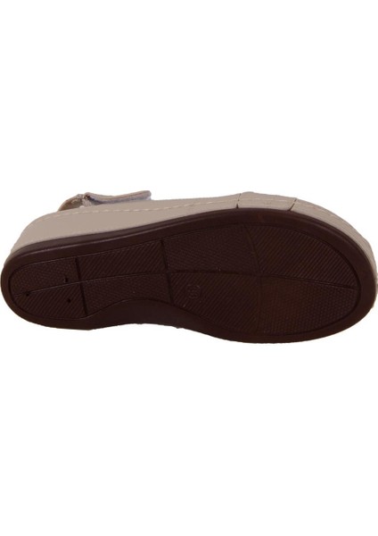 DZA37-1817 Bej Günlük Ortopedik Kadın Sandalet fırsatları