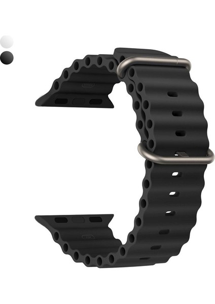 Apple Watch 38/40/41 mm Uyumlu Ocean Silikon Kordon