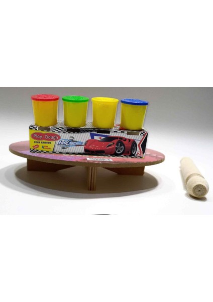 4 Renk Oyun Hamuru Hediyeli Aşçı Model Merdaneli Oyun Sofrası Seti 25CM SOFRA-24CM MERDANE-4X50GR indirimleri