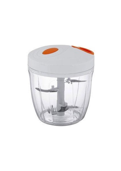 Büyük Boy Ipli El Rondosu,5 Bıçaklı Kilitli Kapak,geniş Hazneli Ip Çekmeli Soğan Rondosu Doğrayıcı