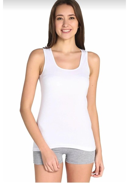 0136 Bayan Ribana Kalın Askılı Atlet 6 Adet