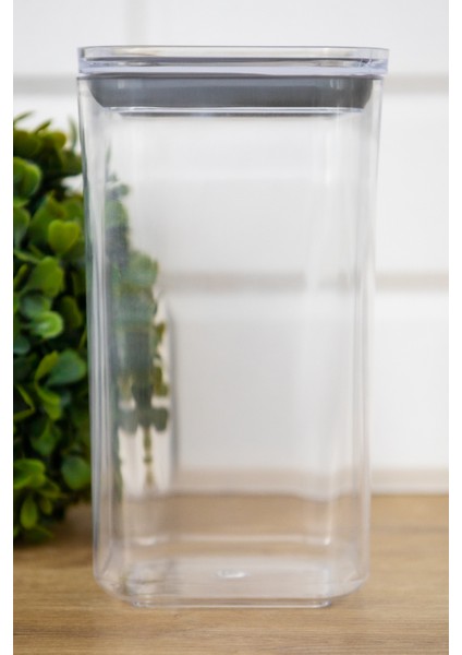 3'Lü Mika Akrilik 1200 Ml Vakum Kapaklı Saklama Kabı Set modelleri