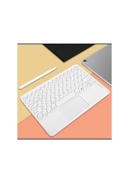Lenovo M8 TB-8505 Uyumlu Bluetooth Klavye Touchpad Slim Kablosuz Wifi Q Klavye