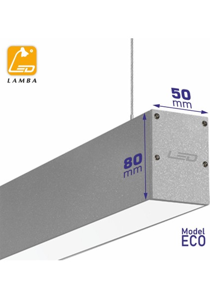 Lineer LED Sarkıt 160CM 40W 4000K Doğal Işık