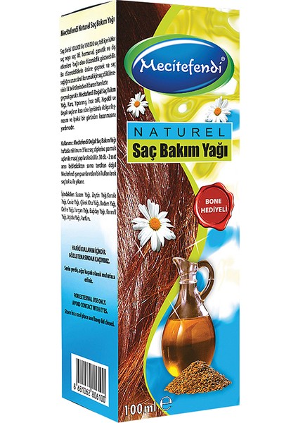 Natürel Saç Bakım Yağı 100 ml Bone Hediyeli