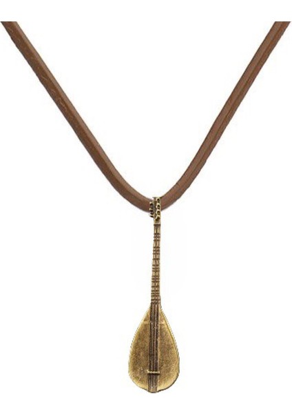 Bağlama Saz Enstrüman Kahverengi Kolye fiyatları