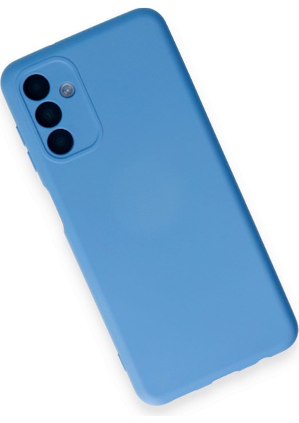 Samsung Galaxy A14 4g Kılıf Nano Içi Kadife Silikon - Mavi modelleri