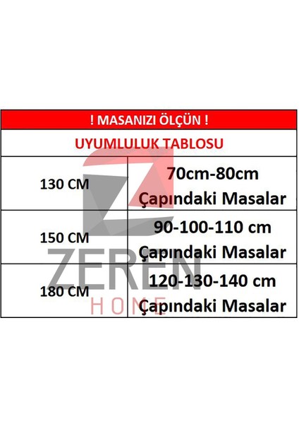 Sıvıya Dayanıklı Yuvarlak Dertsiz Masa Örtüsü