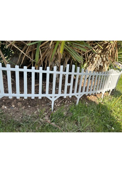 10 Adet Yeni Tasarım Mini Bahçe Çiti Dekoratif Esnek Plastik Çit Peyzaj Koruma Çit Toplam 580-36 cm indirimleri