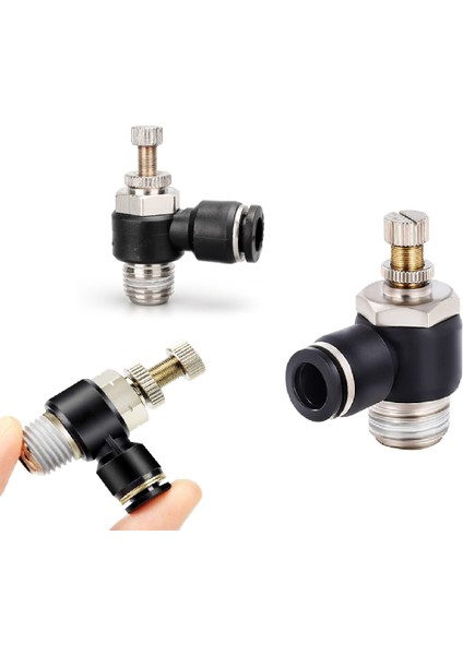 Pnömatik Hız Ayar Dirsek Rekor 1/8''X10 mm