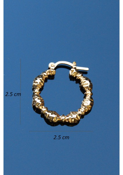 Altın Renk Boğumlu Halka Klipsli Küpe 4mm 2.5×2.5 fırsatları