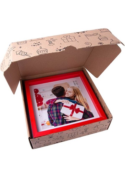Yapışkanlı Sök Tak Renkli Klasik Kare Çerçeveler - 3'lü Paket