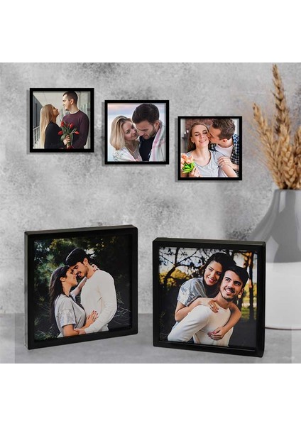 Yapışkanlı Sök Tak Pola Çerçeveler 12X12CM - 5'li Paket modelleri