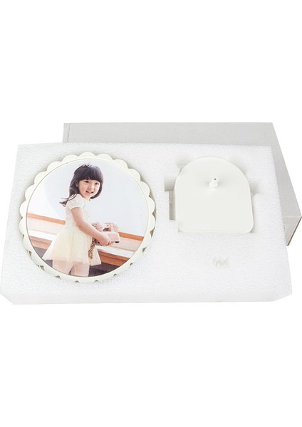 Hareketli Değirmen Yuvarlak Hediye Fotoğraf Çerçevesi - Demonte