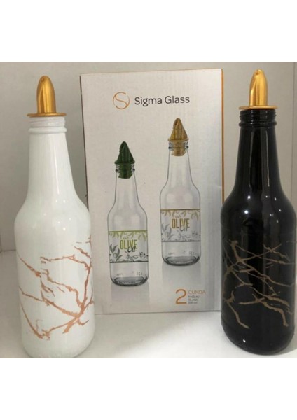 Damlatmaz Sigma Glass 2'Li Cam Yağdanlık 250cc Yükseklik 20 Cm Çap 6 Cm modelleri