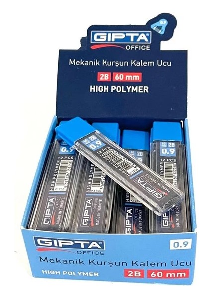 0.9 mm 2b 60 mm Uç 12 'li Tüpte (24 Tüp-1 Paket)