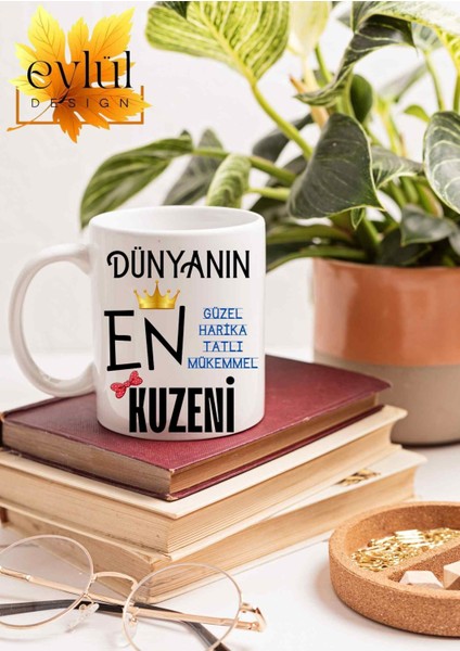 Dünyanın En Harika Kuzeni Yazılı Özel Tasarım Baskılı Kupa Bardak Doğum Günü Hediye fiyatları