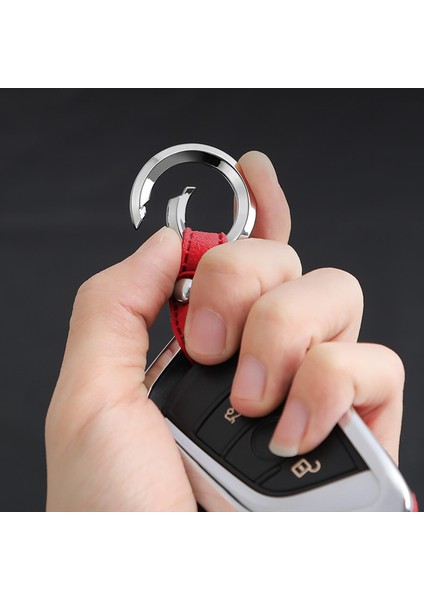 Bmw Anahtarlık F Serisi Çinko Alcantra Anahtarlık Kırmızı Anahtarlık Car Keychain Bmw