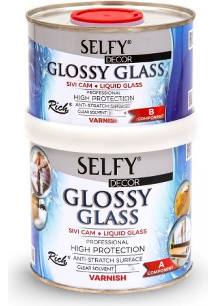Glossy Glass Sıvı Cam 200+100ML