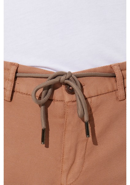 ALTINYILDIZ CLASSICS Erkek Vizon Slim Fit Dar Kesim Diyagonal Desenli Beli Bağlamalı Esnek Pantolon fiyatları