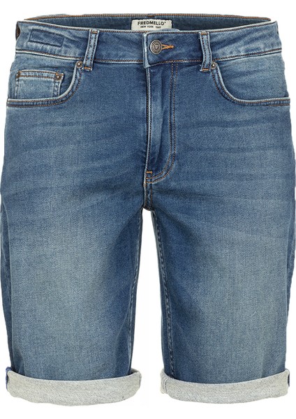Mavi Erkek Sweat Şort FM23S32EFMIDDLE Blue