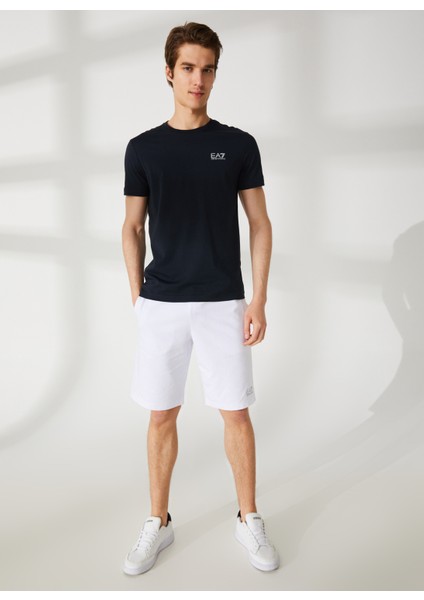 Bisiklet Yaka Koyu Mavi Erkek T-Shirt 8NPT51PJM9Z0578 fiyatları