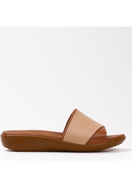ARTI ARTI AYAKKABI ARTI-ARTI020-5000-8 Içi Hakiki Deri Ortopedik Bej-Taba Terlik indirimleri