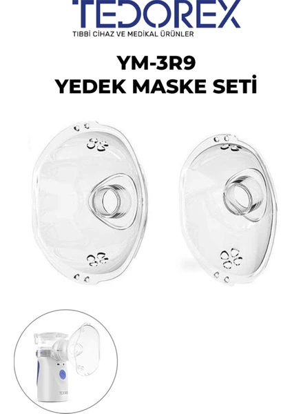 Ym-3r9 Portable Mesh Nebulizatör Yedek Maske Seti