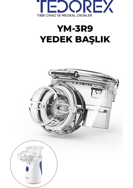 Ym-3r9 Portable Mesh Nebulizatör Atomizer Yedek Ilaç Haznesi Başlık