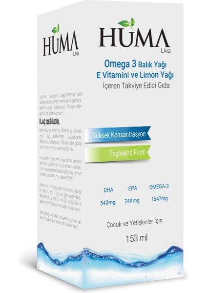 - Omega-3 Balık Yağı Huma