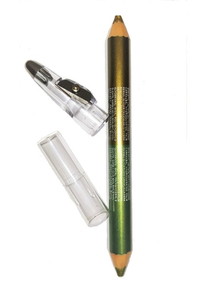 Jumbo 2 Renk Simli Yeşil Göz Kalemi (Kalemtraşlı)