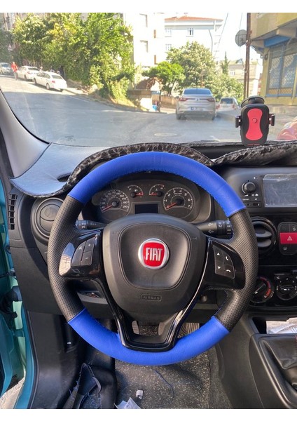 Fiat Doblo -Fiorino 2015 sonrası uyumlu mavi siyah direksiyon kılıfı fiyatları