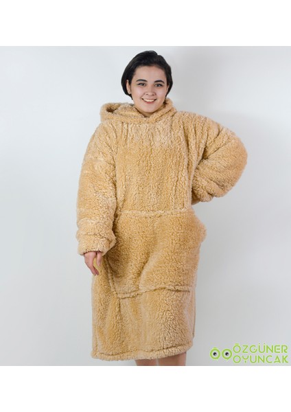 Welsoft Peluş Polar Giyilebilir Battaniye Pijama