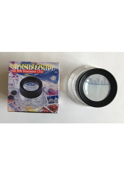 Stand Lup Büyüteç 7x Büyütmeli Cetvel Göstergeli 50 mm Çaplı fırsatları