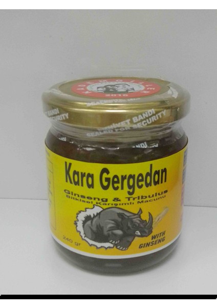 Kara Gergedan Ginseng & Tribulus Karışımlı Bitkisel Macun