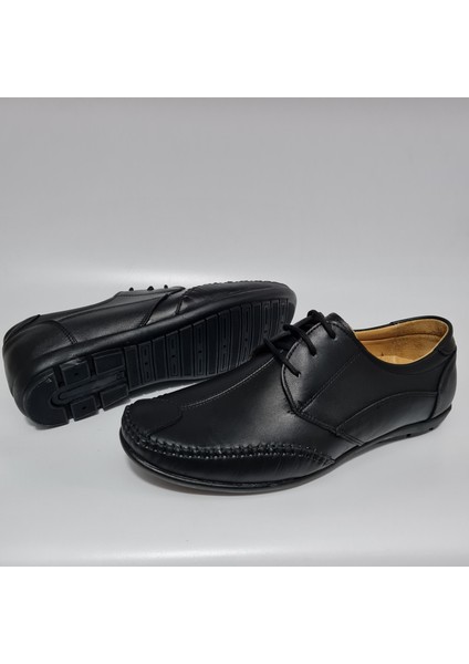 Bağcıklı Önü Dikişli Deri Rahat Günlük Ayakkabı AY-581 fırsatları