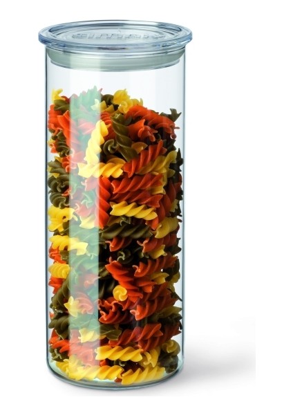 Simax Plastik Kapaklı Cam Saklama Kabı Klasik Ev 1,4 Litre 96mm Çap 233mm Yükseklik