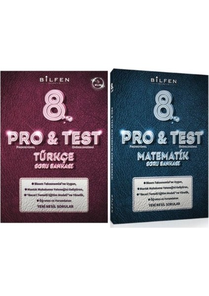 8. Sınıf LGS Pro Test Türkçe Soru Bankası - 8 LGS Pro&Test Matematik