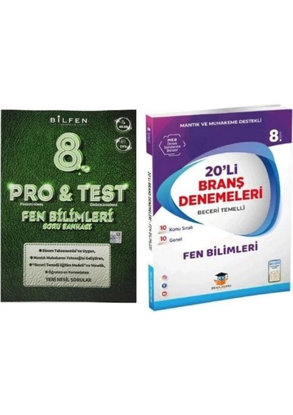 8. Sınıf Protest Fen Bilimleri Soru Bankası - Zeka Küpü Fen 20'li Deneme