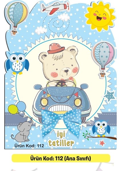 Ata Yayıncılık Karne Kabı Kılıfı (Okul Öncesi ) Ürün KODU:112 (5 Adet)