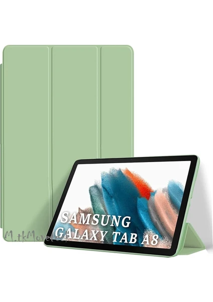 Alfa MEC Samsung Galaxy Tab A8 10.5 SM-X200 Kılıf Standlı Flip Smart Akıllı Kapak Uyku Modlu Tablet Kılıfı