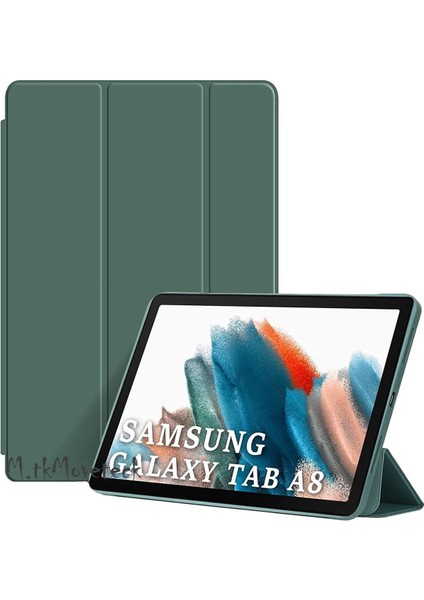 Samsung Galaxy Tab A8 10.5 SM-X200 Kılıf Standlı Flip Smart Akıllı Kapak Uyku Modlu Tablet Kılıfı